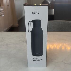 Black UV Self-Cleaning Water Bottle